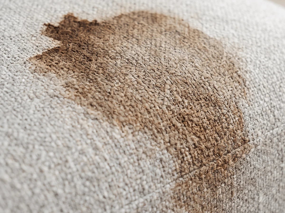 Spot-cleaning example 1 before cleaning