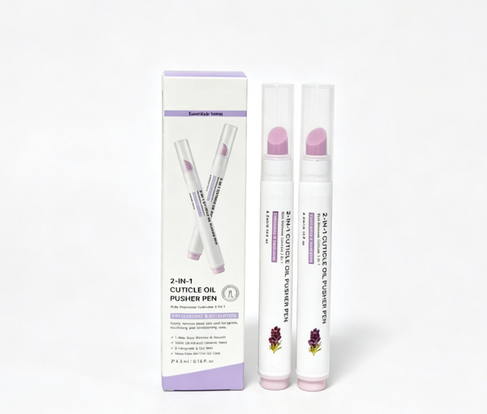 2-in-1 Cuticle Oil Pusher Pen — 2 Pens per Box