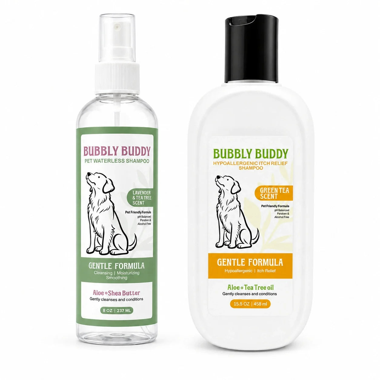 Waterless Spray + Gentle Shampoo
