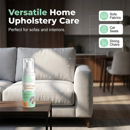 Waterless Carpet Cleaning Foam with Towel — 1 Bottle