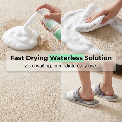 Waterless Carpet Cleaning Foam with Towel — 1 Bottle
