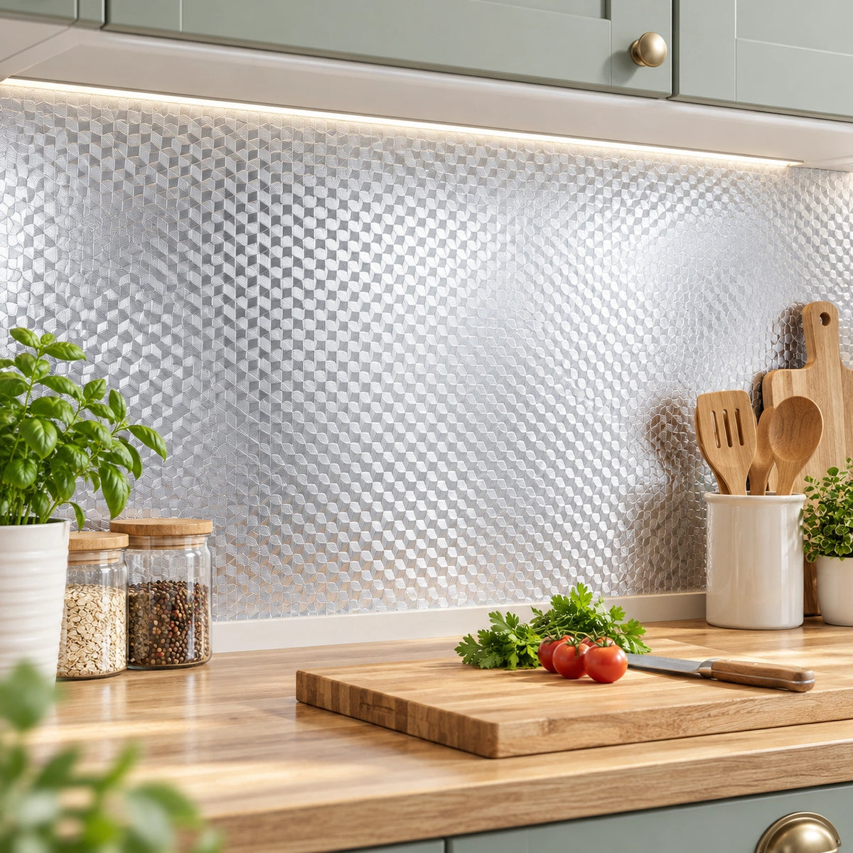 Peel & Stick Kitchen Foil Liner
