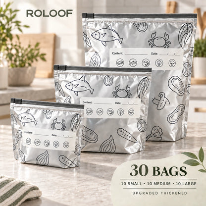ROLOOF Upgraded Thickened Foil Storage Bags