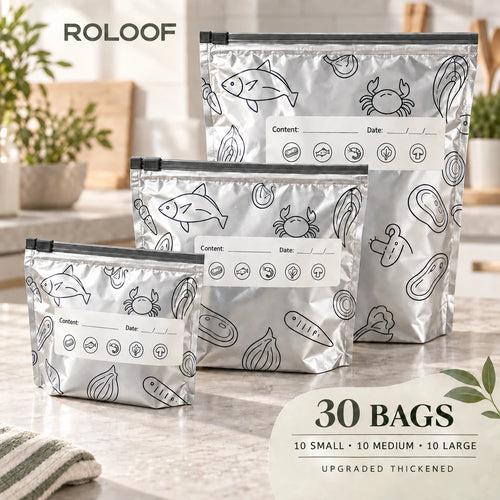 ROLOOF Upgraded Thickened Foil Storage Bags