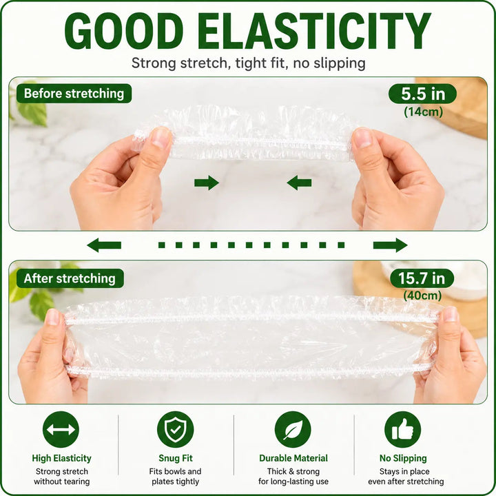 Food cover opening stretches from 14 cm to 40 cm
