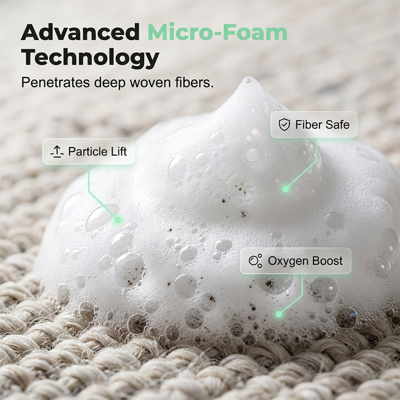 Waterless Carpet Cleaning Foam with Towel — 1 Bottle