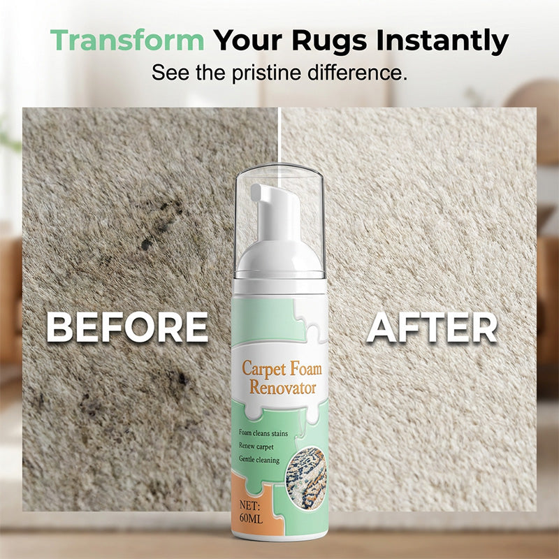 Waterless Carpet Cleaning Foam with Towel — 1 Bottle